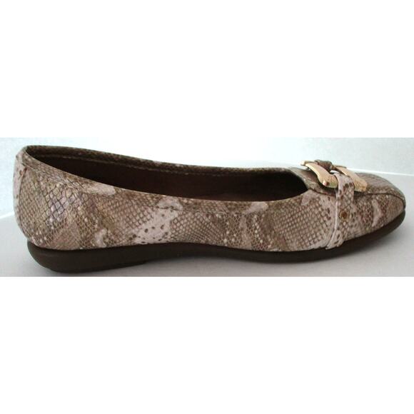 Aerosoles Women's Gold & Cream Flat Loafer Shoes Size 6.5M - Picture 8 of 10